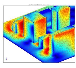 Architectural Planning Design Wind Profile of Loading and Comfort Analysis using SRAUTAS CFD.